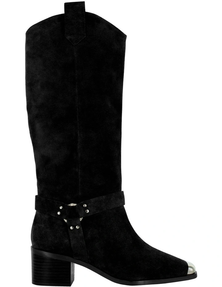 Rayana Knee High Boots in Black
