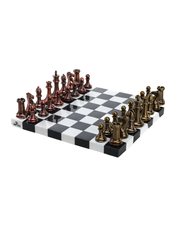Chess Marble Board with Resin Pieces
