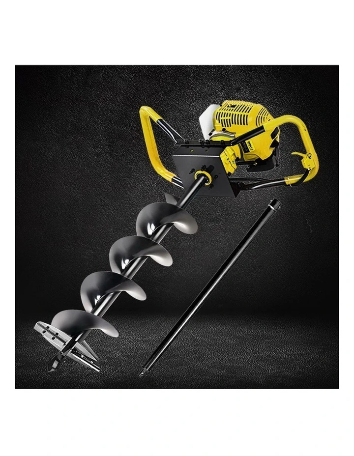 Giantz 80CC Petrol Post Hole Digger Auger Bits Drill Borer Fence Extension