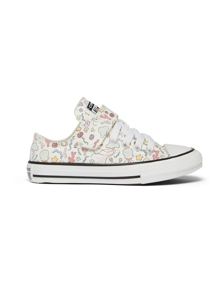 Chuck Taylor All Star 2V Mermaids Youth Sneakers in White