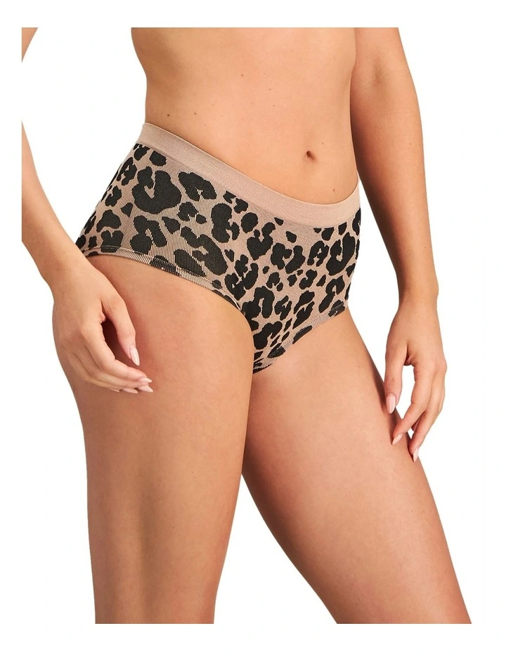 Seamless Full Brief in Leopard Lover