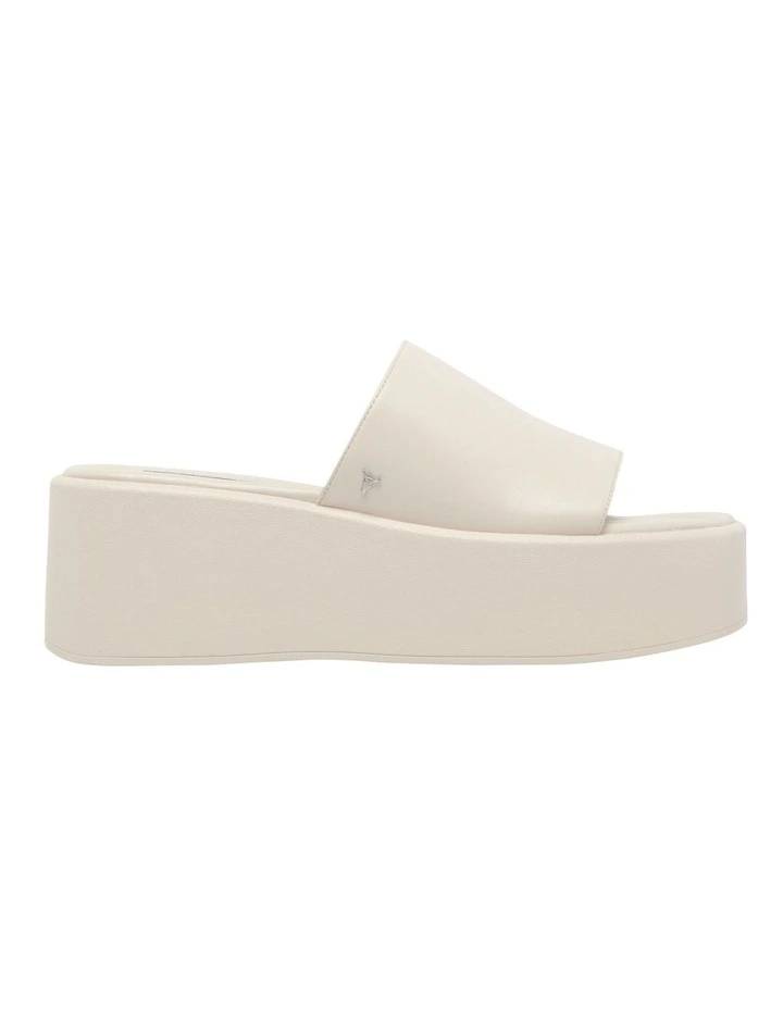 Waterfalls Leather Sandal in Buttermilk