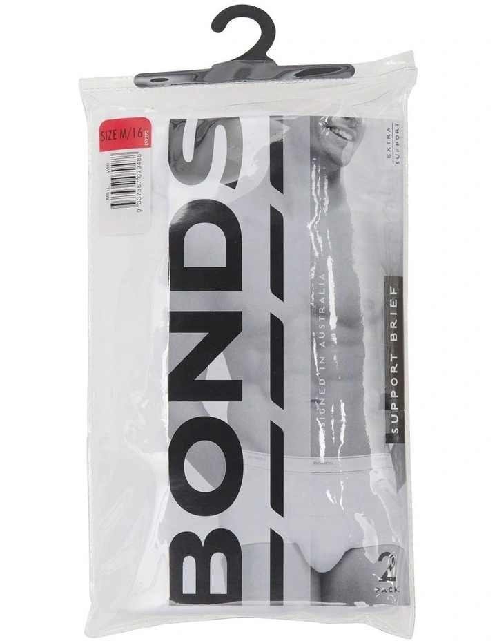 Support Brief 2 Pack in White