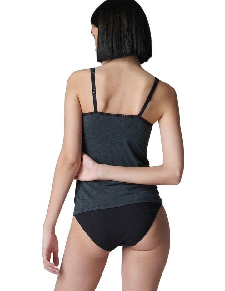 Illusion Tank in Charcoal