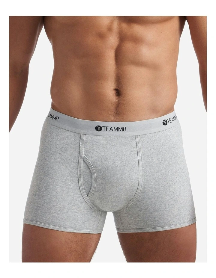 Classic Cotton Trunk in Mid Grey Marle