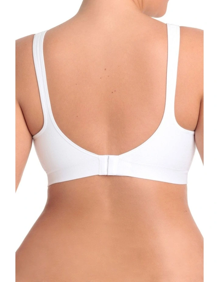 Comfort Revolution Wirefree Bra in White