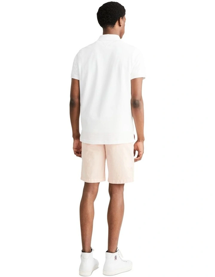 Brand Love Regular Polo Shirt in White
