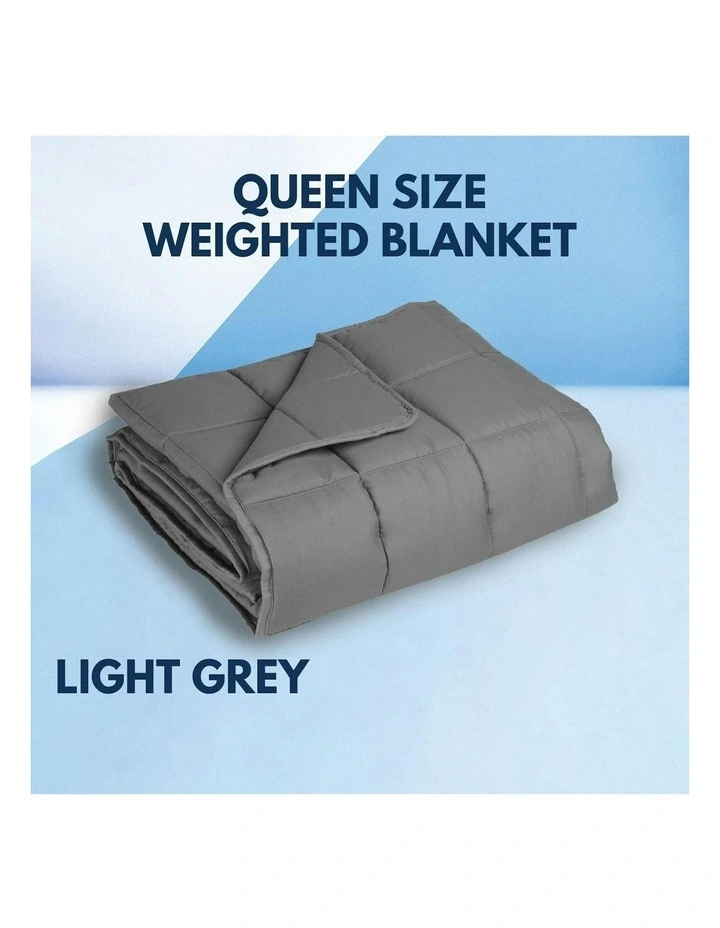 Gravity Heavy Relax Weighted Blanket 7kg in Light Grey