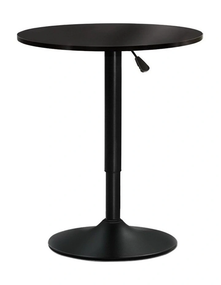 Outdoor Round Metal Bar Table inBlack