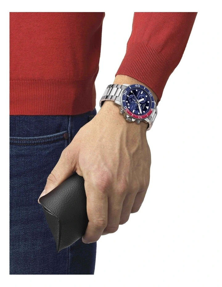 Seastar 1000 Chronograph T1204171104103 Watch in Blue