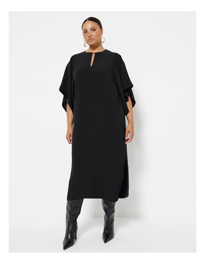 Kimono Sleeve Dress in Black