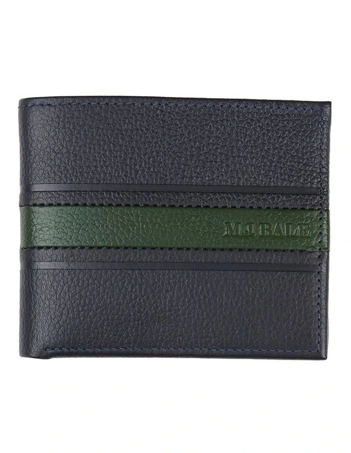 Dean Wallet in Navy Green