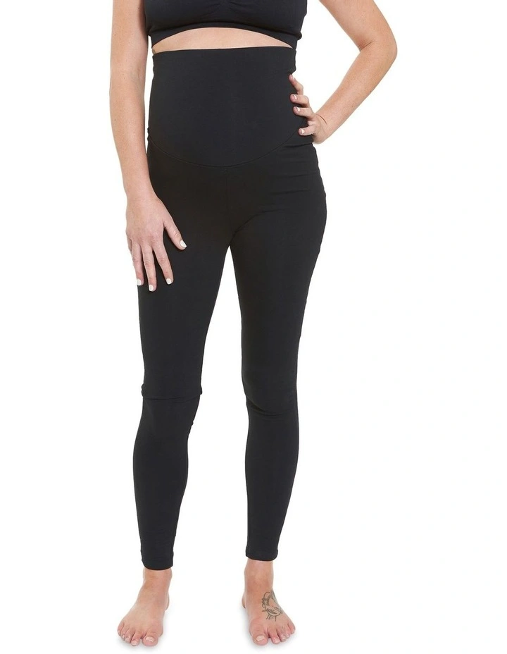 Organic Over Bump Legging in Black