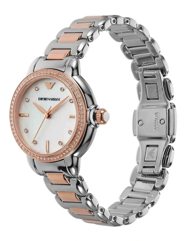 AR11569 Analogue Stainless Steel Watch in Silver