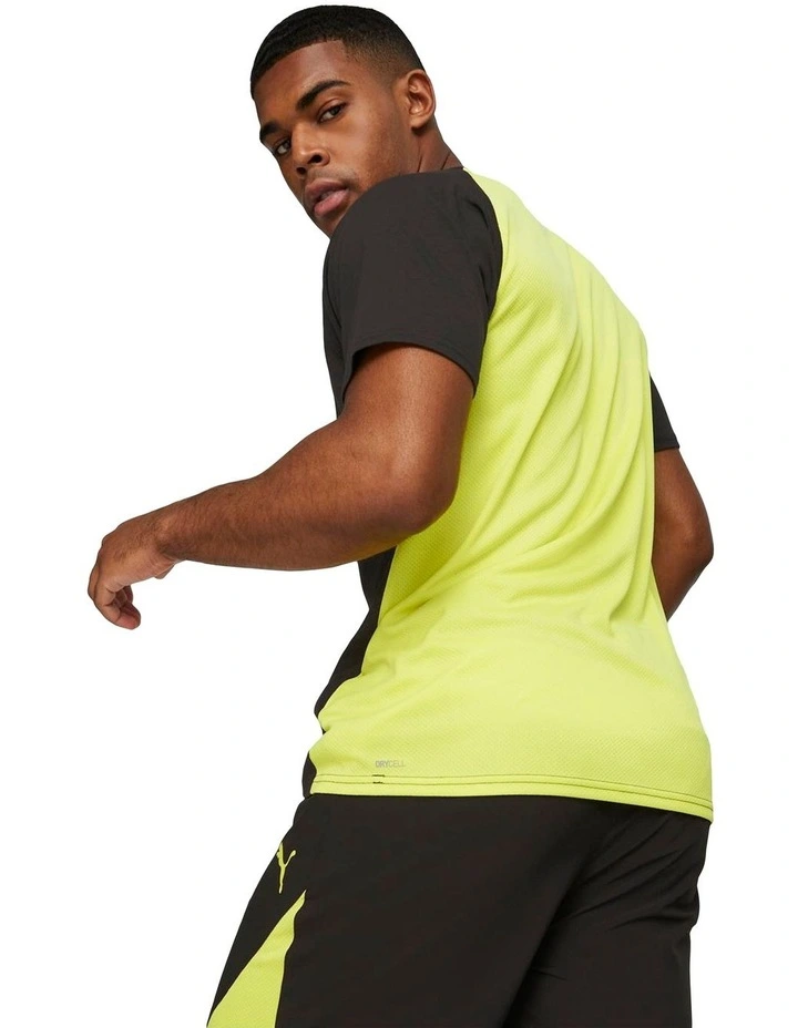 Fit Triblend Ultrabreathe Tee in Black-Yellow Blue
