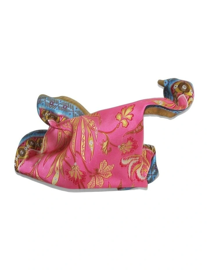 Fleur Large Hair Scarf in Pink