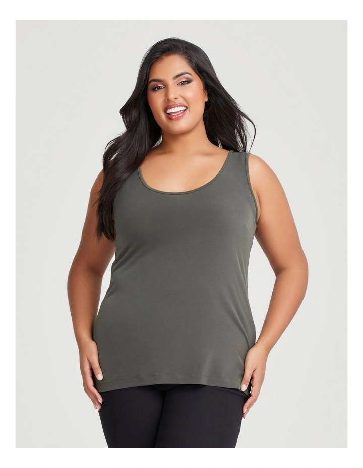 Luna Base Cami in Olive