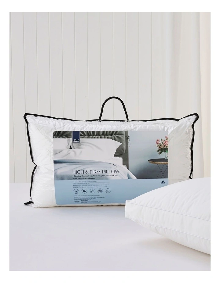 Cloud Support High & Firm Pillow in White