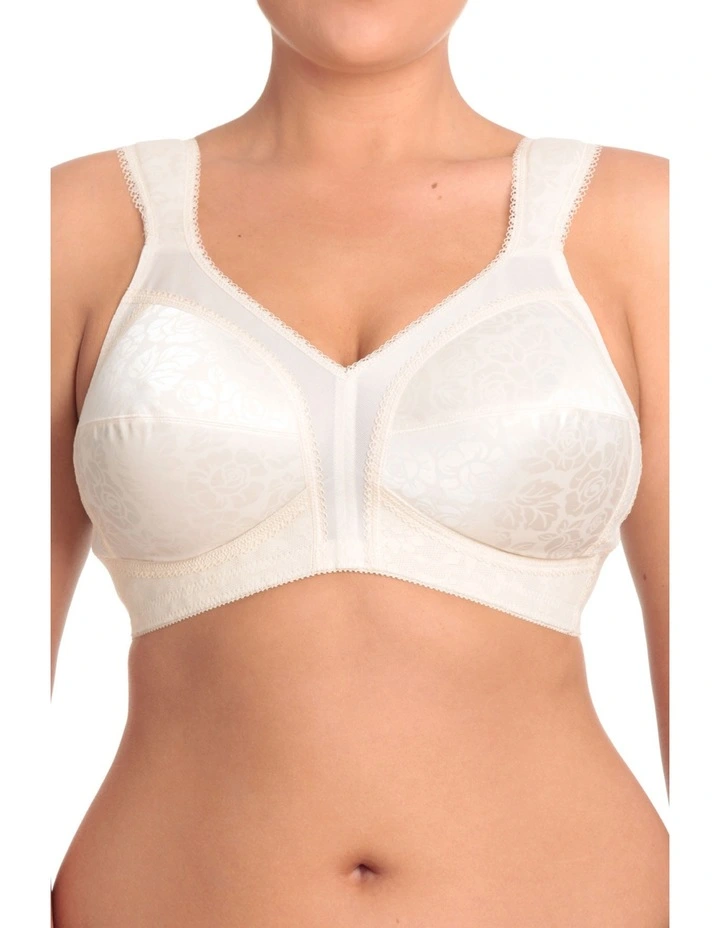 Comfort Strap Wirefree Bra in Beige