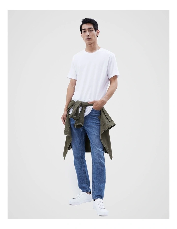 Longline T-shirt in White