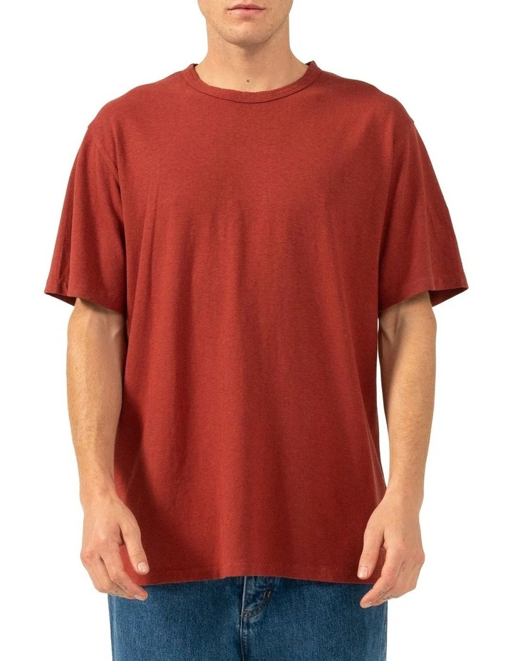 Hemp Thrills Lightweight Fit Tee in Red