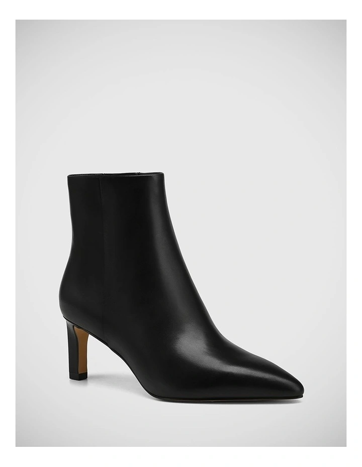 Kardin Leather Ankle Boot in Black