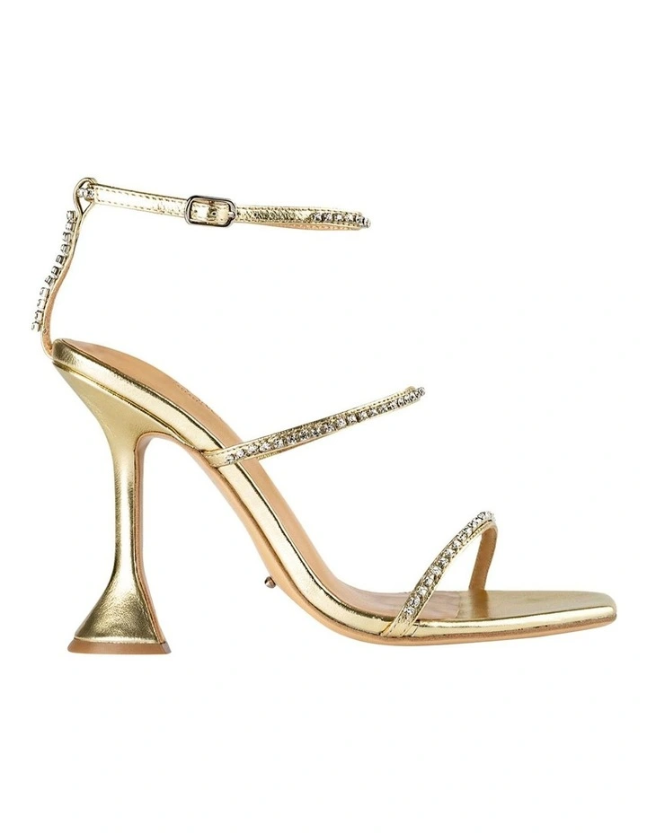 Shy Gold Nappa Metallic Heels