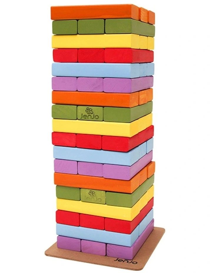 Rainbow Giant Jenjo 54 Wooden Blocks Height 63cm