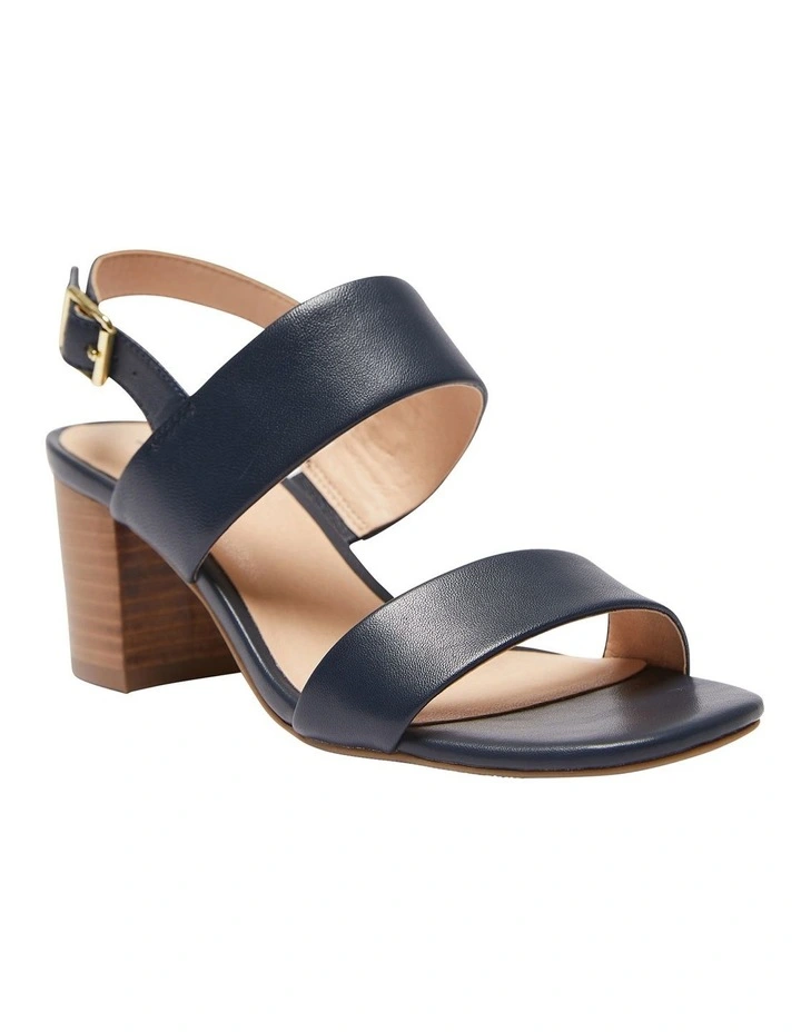 Hayley Sandals In Navy Leather