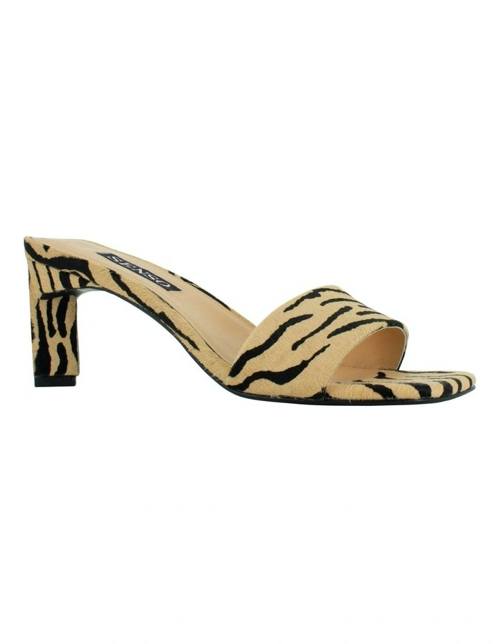 Maisy III Heeled Mules in Beige