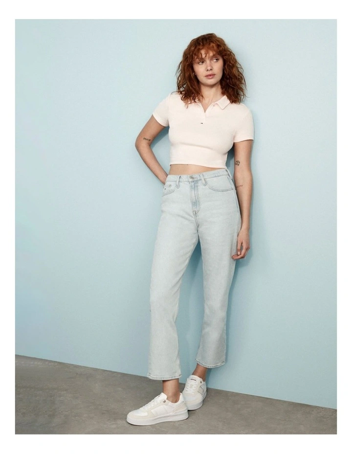 Harper Straight Ankle Jeans in Blue