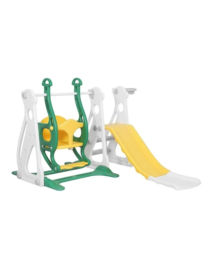 Slide Swing Basketball Ring Hoop Play Toys in Multi