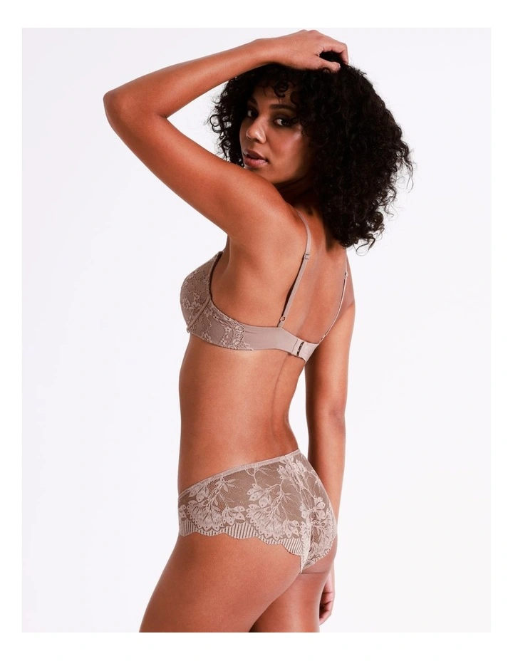 Lace Underwear Bikini in Dusty Pink