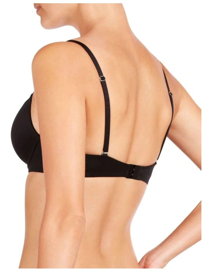 My Fit FMO Smooth 200% Boost Push Up Plunge Bra in Black