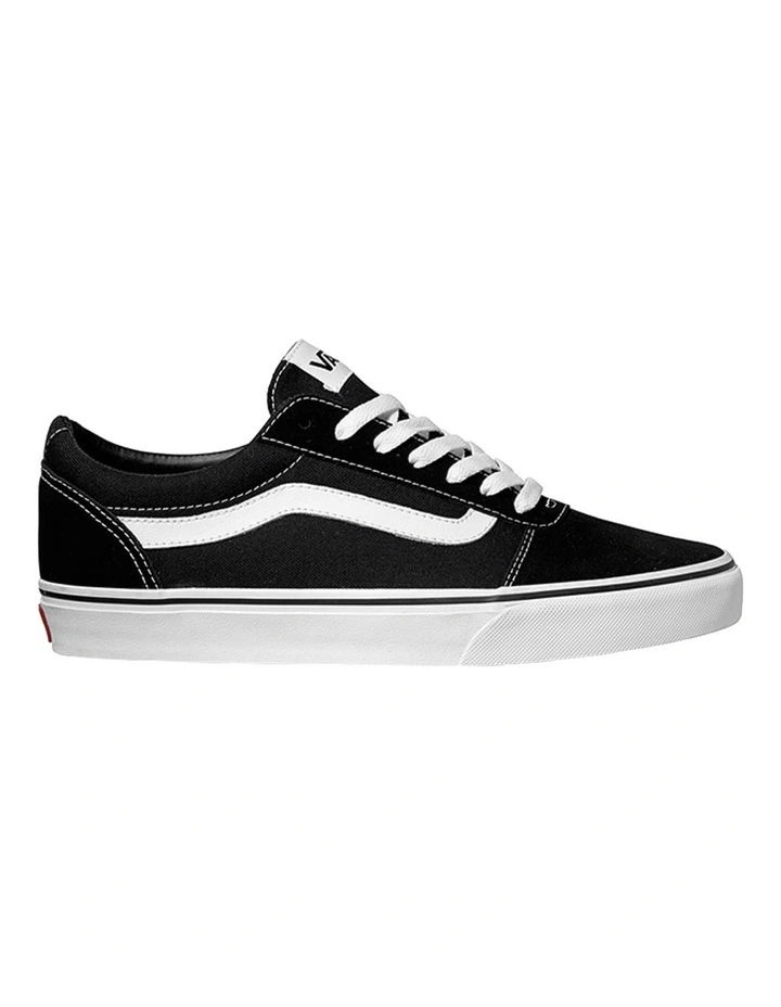 Ward Suede Canvas Sneaker in Black/White