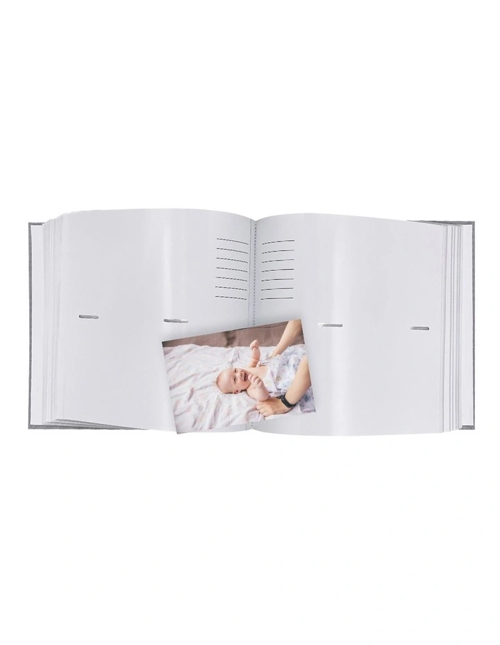 Story Candy Photo Album 200 Photo Capacity in Grey
