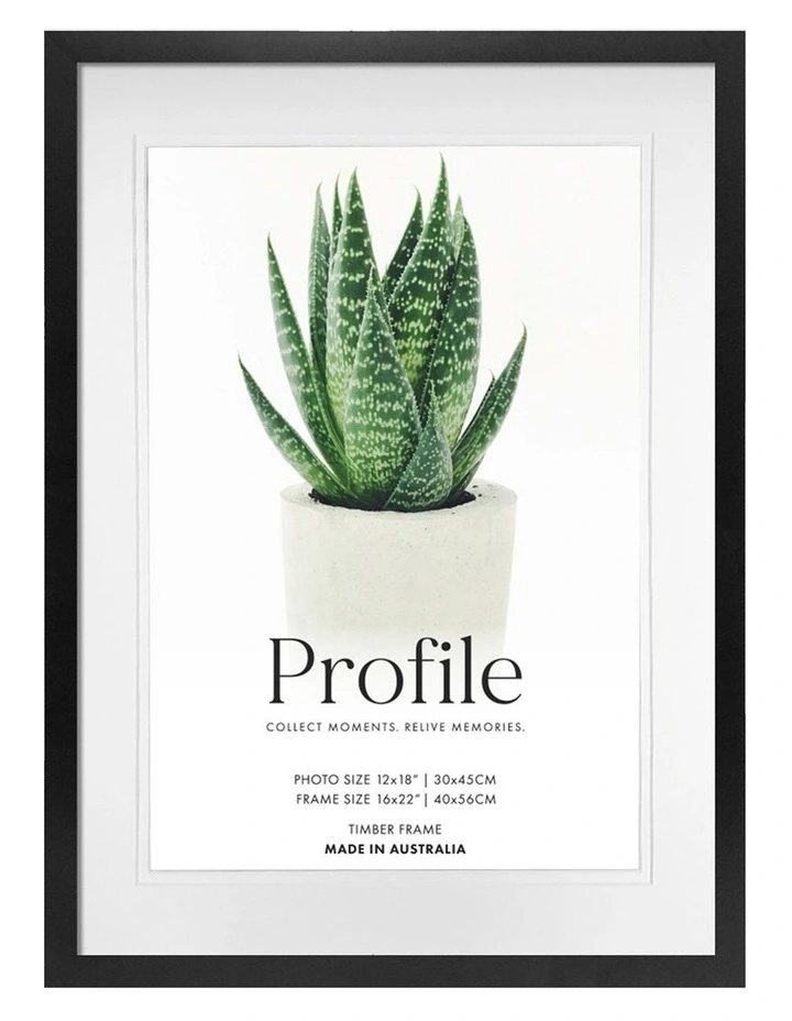 Decorator Black Photo Frame 40x56/30x45cm in Black