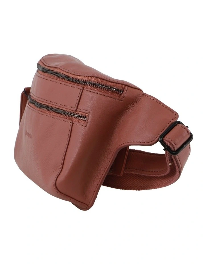 Leather 3-Way Sling Bag in Rose