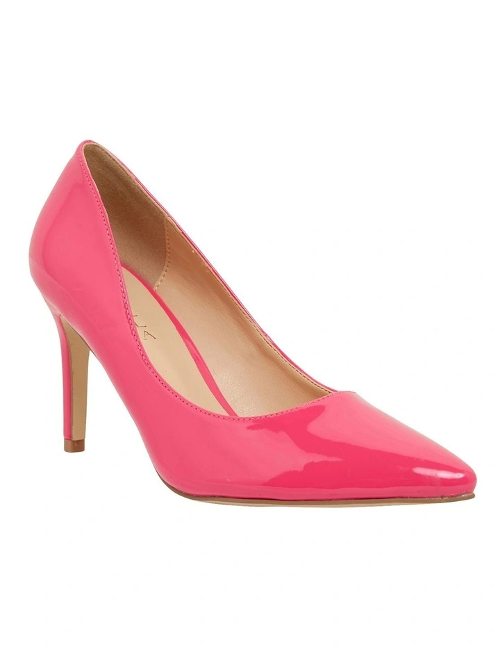 Wild Pink Patent Heeled Shoes
