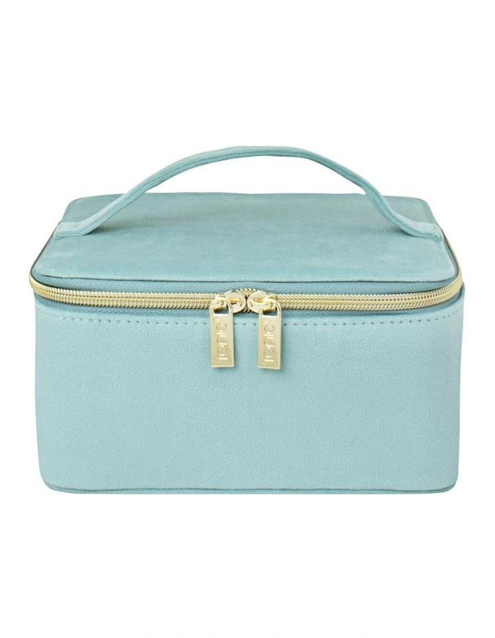 Luxe Velvet Large Jewellery Cube in Seafoam