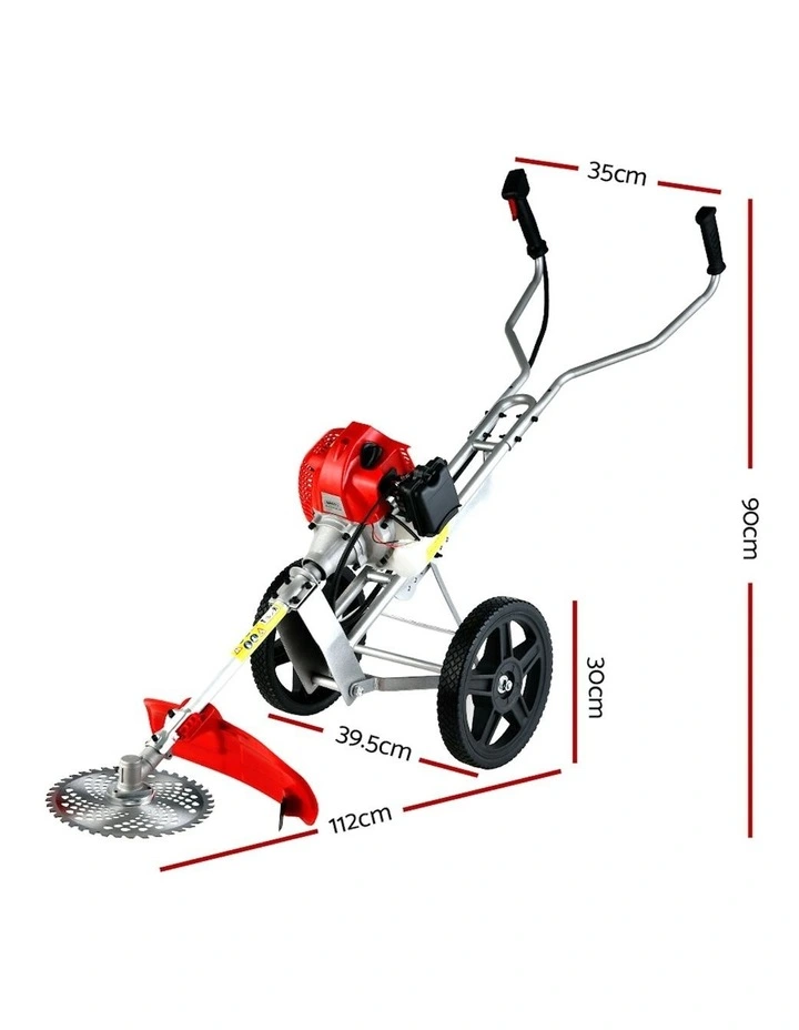 3-in-1 Pro Series Wheel Trimmer 62cc in Red/Silver