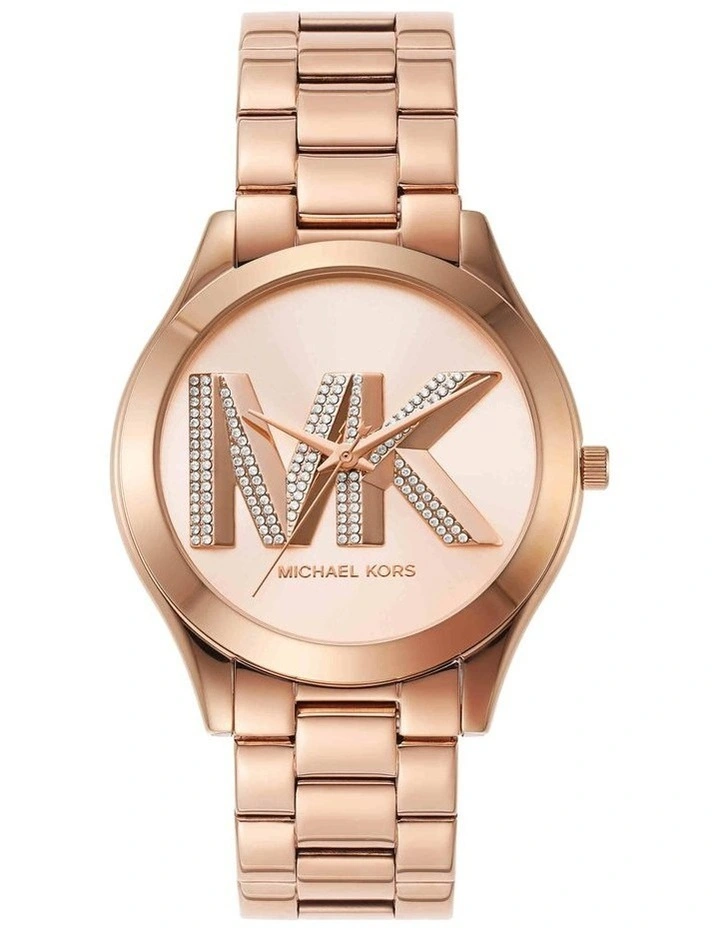 Slim Runway Stainless Steel Watch in Rose Gold