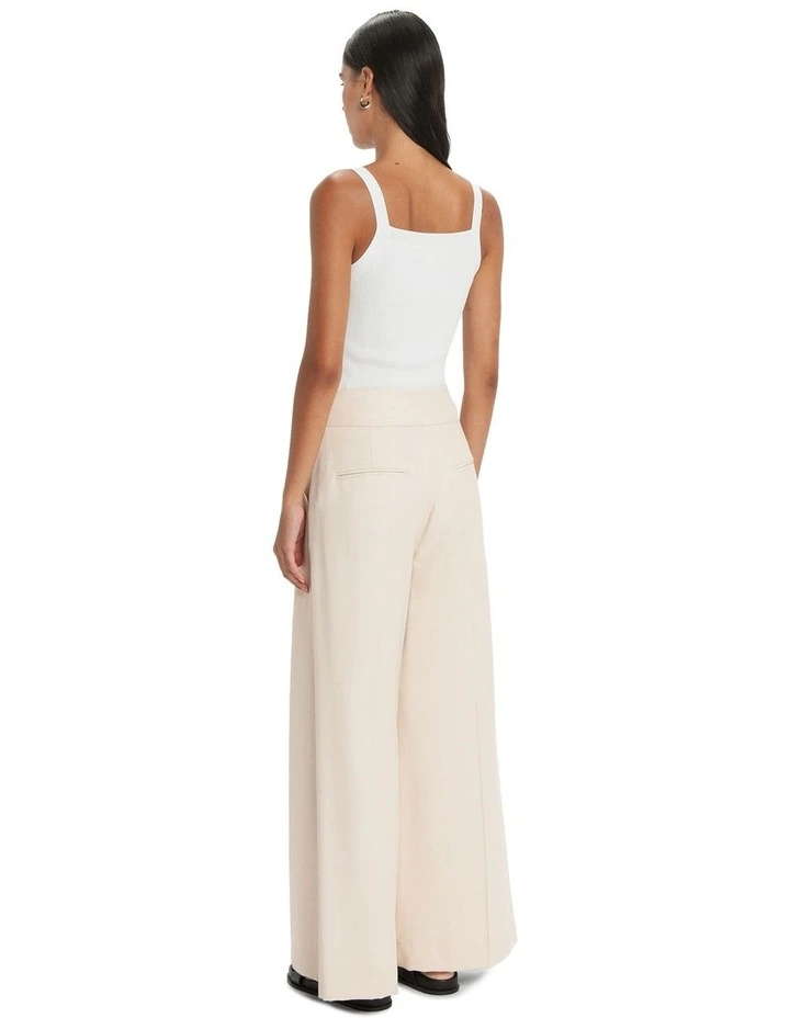 Ribbed Knit Tank in White