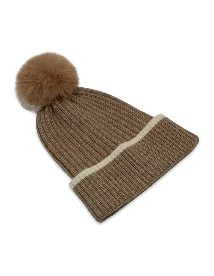 Nora Beanie in Beige