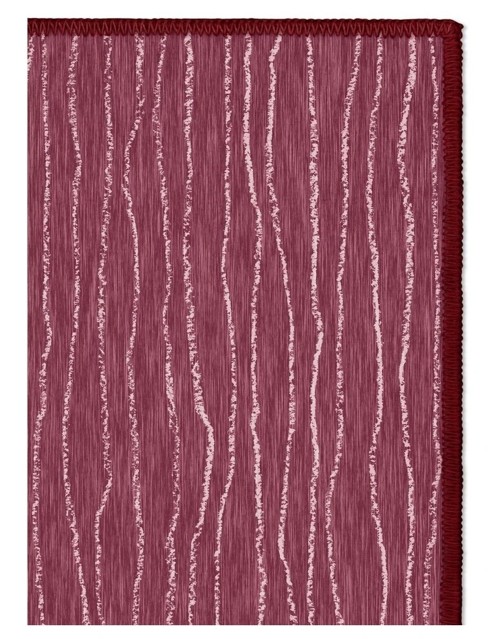 Atlas Washable Chenille Area Rug in Red