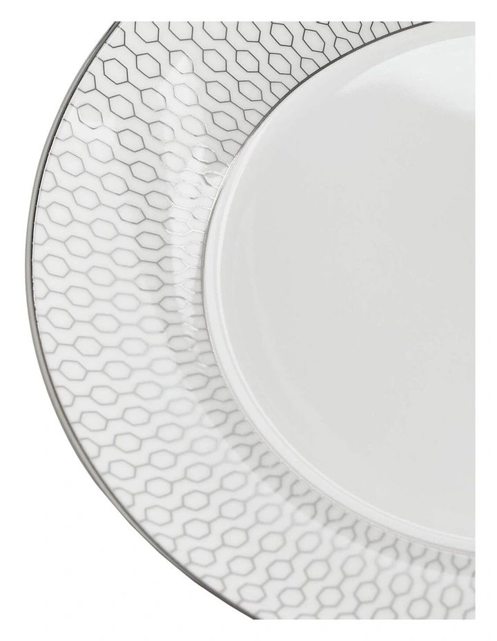 Gio Platinum Plate 17cm in White
