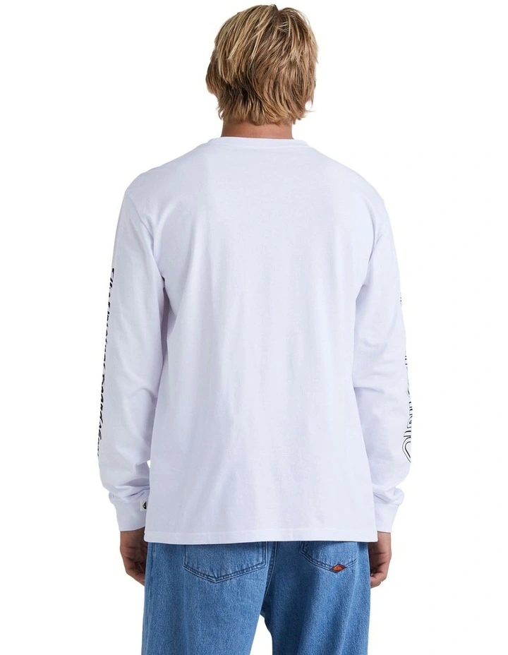 The Original Boardshort Co Long Sleeve T-shirt in White