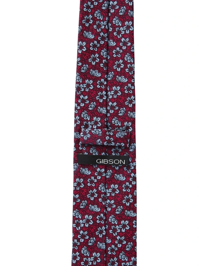Elderflower Silk Tie in Wine