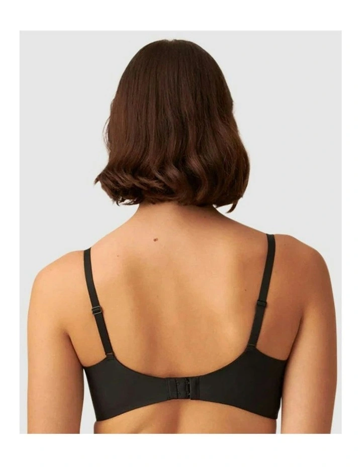 Side Smoother Underwire T-shirt Bra in Black