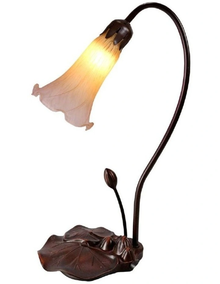 Single Lily Lamp Pink